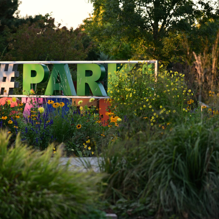 84 Schild Park der Gärten