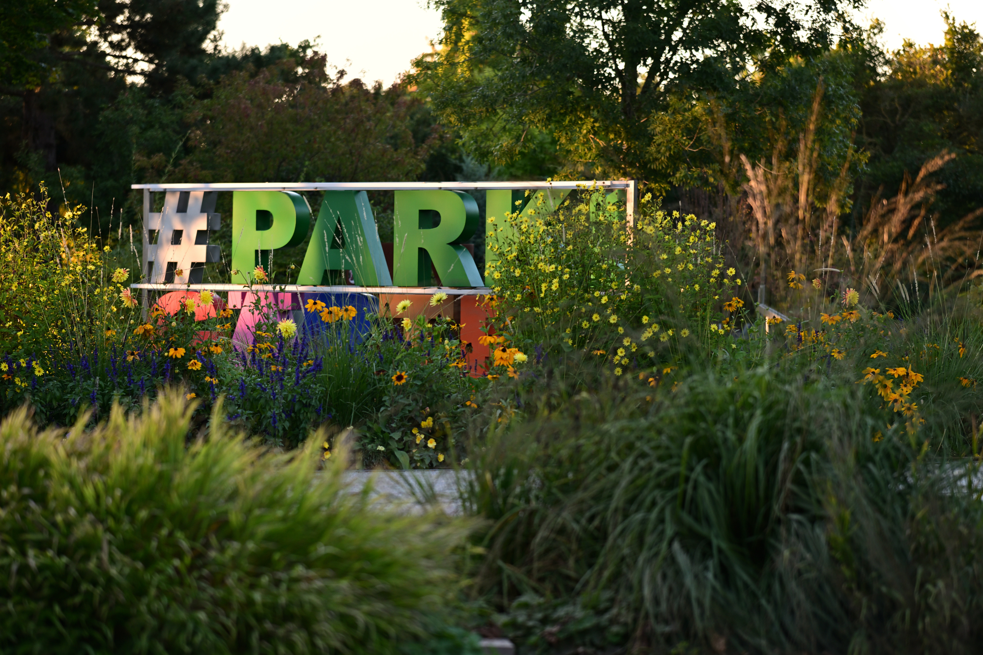 84 Schild Park der Gärten