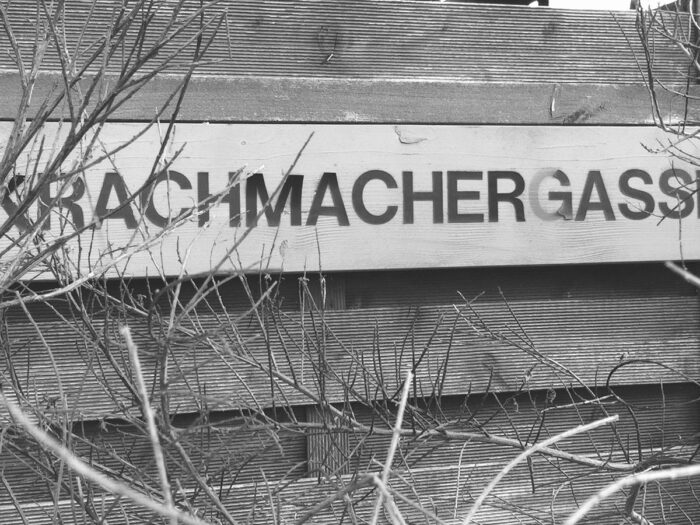 Schild Krachmachergasse