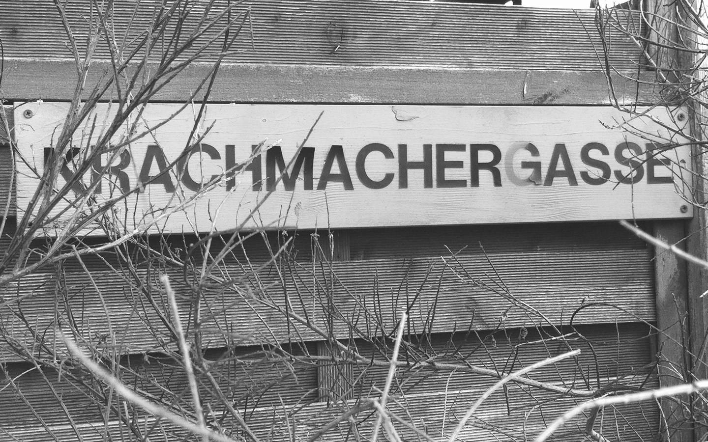 Schild Krachmachergasse