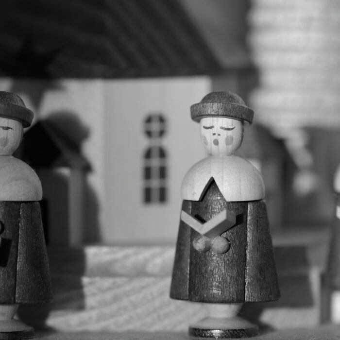 121 Sternträger und Chorsängder, Schnitzerei aus dem Erzgebirge